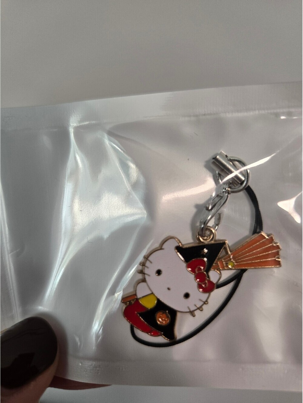 Hello Kitty witch enamel phone charm